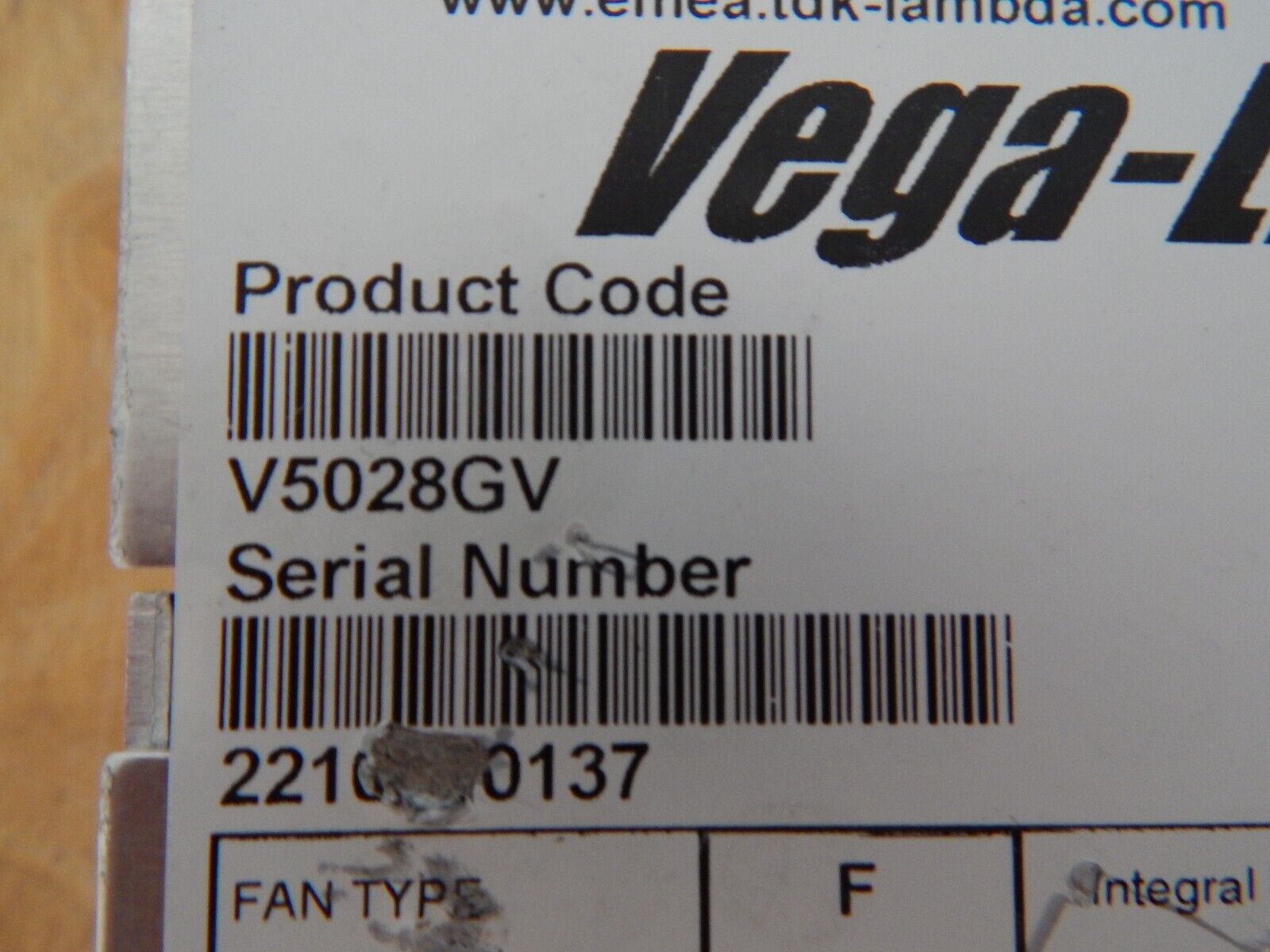 TDK-LAMBDA Vega-Lite 550 V5028GV Power Supply, NEW, 2 in stock, USA TDK-LAMBDA Vega-Lite 550 V5028GV Power Supply, NEW, 2 in stock, USA